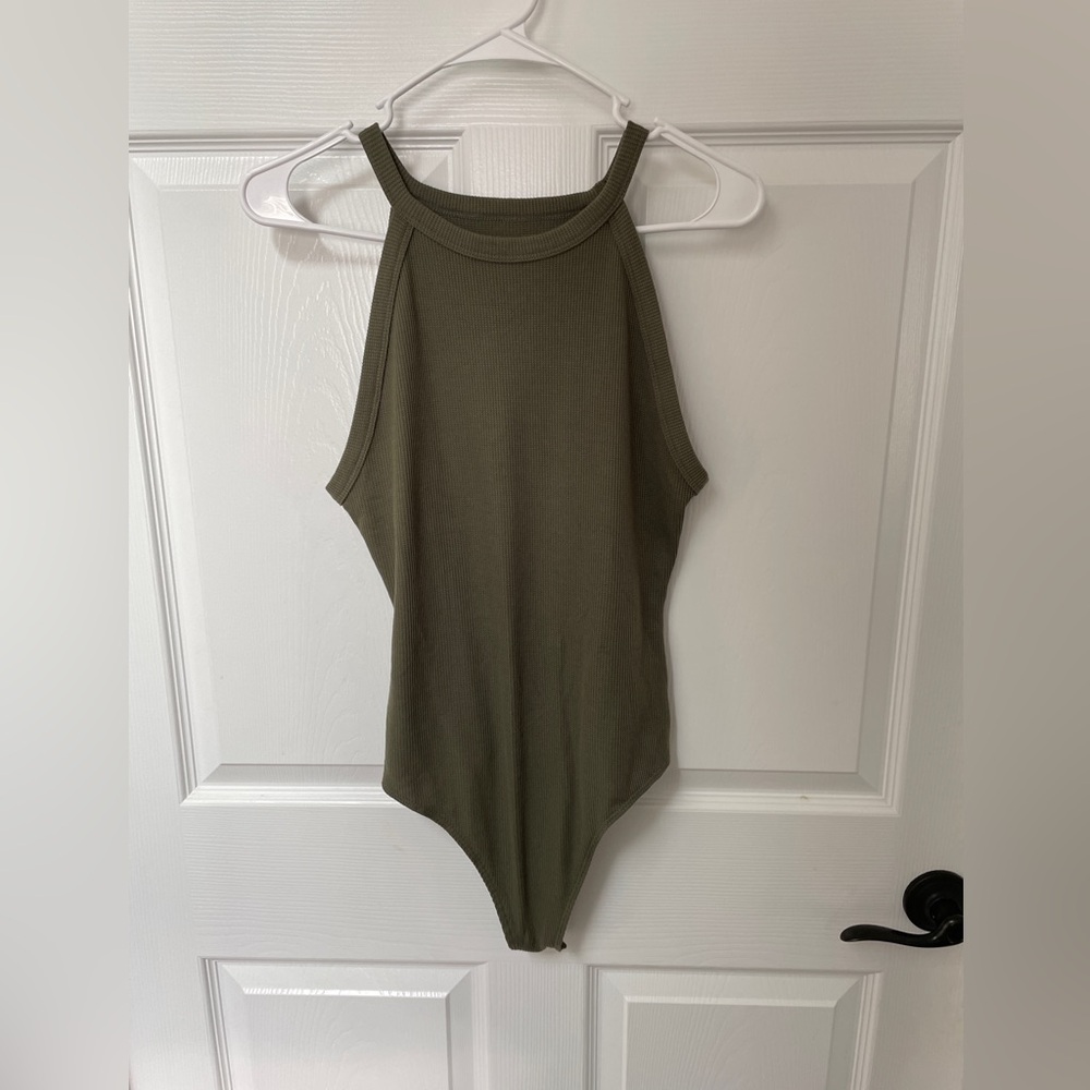 American Eagle Waffle Knit Bodysuit size Large